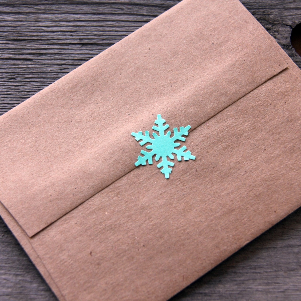 Snowflake Sticker Seals Envelope Seals Classic Christmas (15)