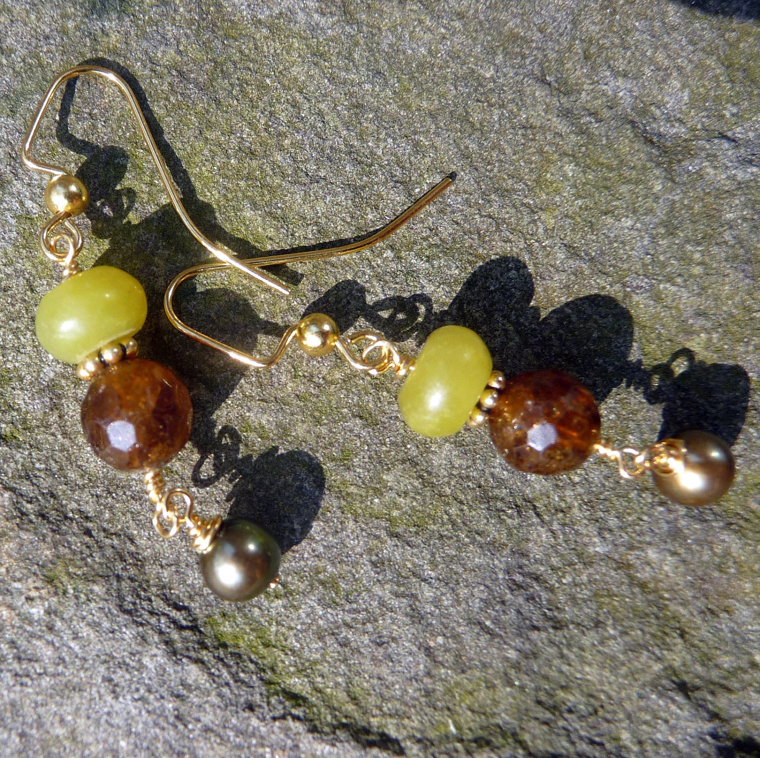 Autumn Blaze Gemstone Earrings