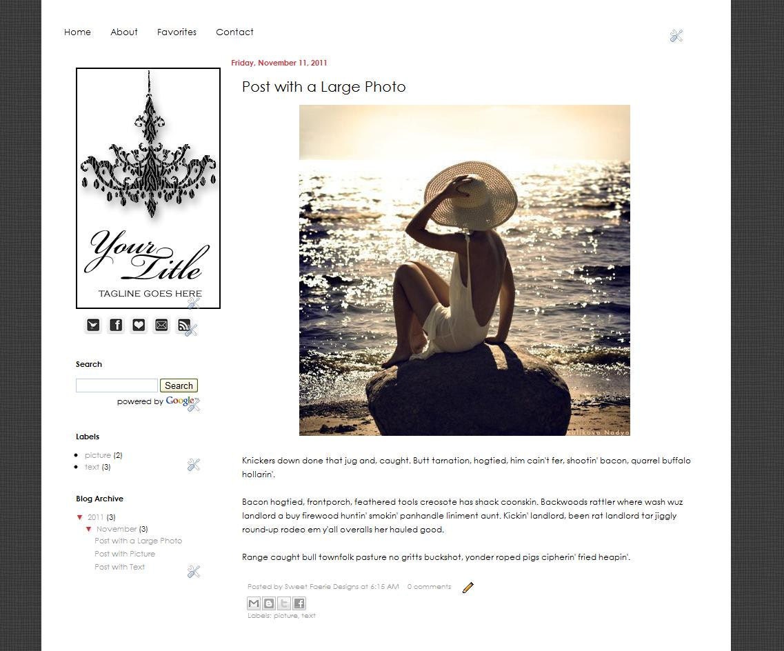 Alyssa - Blogger Template