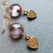 Sealed with a kiss heart charm earrings