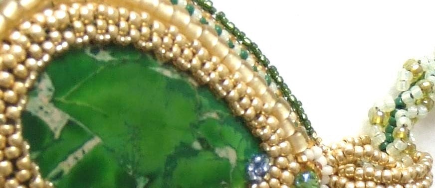 Sea sediment necklace - Green Amazon