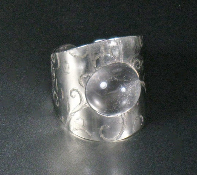 Whimsical mystical real quartz crystal ball by RadiantOriginals