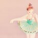 Ballerina Photograph -Tiny Dancer 8x8 pink print - whimsical photography nursery room decor Gift for Her