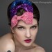 ROYAL BLUE Glitter Bow Headband