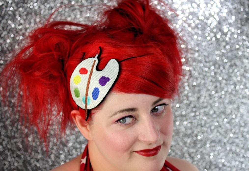 Artist Palette Headband, Painters Headband, Multi Colour