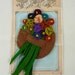 Vintage 1940s Felt Corsage  Brooch from Vintage Felt  made from Original 1940s Patterns
