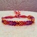 MADE TO ORDER: Braided Handmade Embroidery Floss Friendship Bracelet - Multicolored Thin Graduated Arrowhead