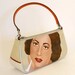 Purse Hand Painted Retro Beauty Coach Handbag