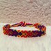 MADE TO ORDER: Braided Handmade Embroidery Floss Friendship Bracelet - Multicolored Thin Graduated Arrowhead