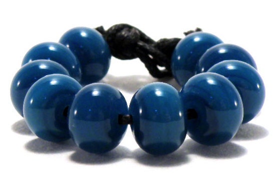 Handmade Lampwork Spacer Beads 5mm - Atlantis - SRA (Set of 10 Spacer Beads)