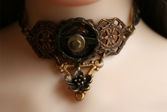 Brass Gear Choker