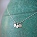 Reserved for Julez Tiny Initial Necklace in Sterling Silver with Three Charms H P 18