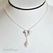 Flower Necklace Teardrop Necklace Swarovski by SnobishDesign Flower Necklace Teardrop Necklace Swarovski by SnobishDesign