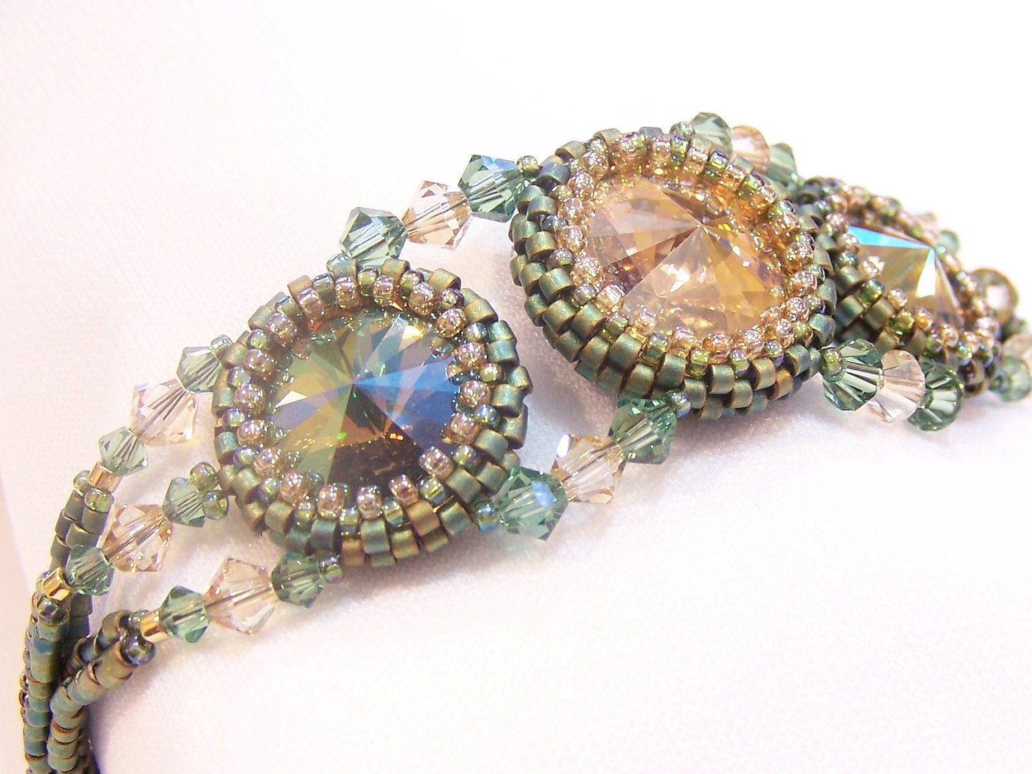 Golden Aqua Bracelet