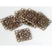 Drop, Antiqued Gold 16x16mm Fancy Square