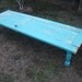 SOLD Vintage Turquoise Door Coffee Table