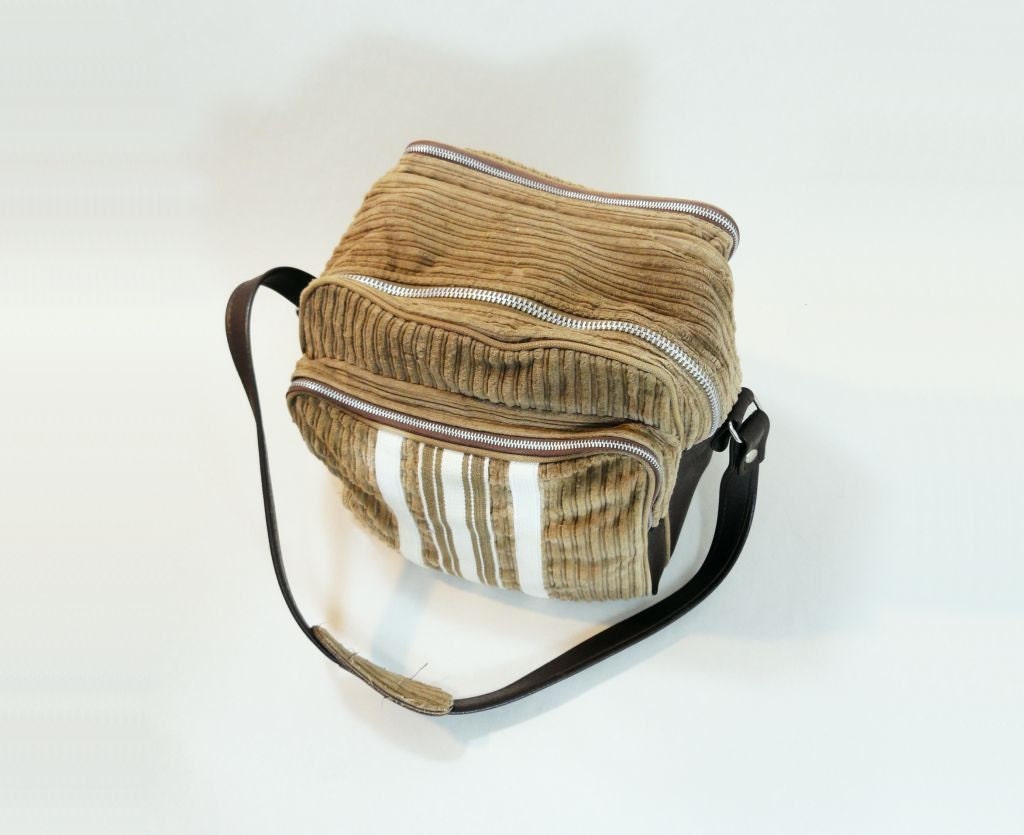 70s Luggage Vintage 1970s Corduroy Flight Bag