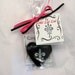 Oh La La Fleur de Lis Pizazz Purple Glass Heart
