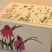 Painted Furniture Contemporary Painted Keepsake Box Wood with detailed Flowers Illustration