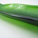 Recycled Glass Wine Bottle Dish Spoon Rest Green Lines
