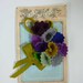 Vintage 1940s Felt Corsage  Brooch from Vintage Felt  made from Original 1940s Patterns