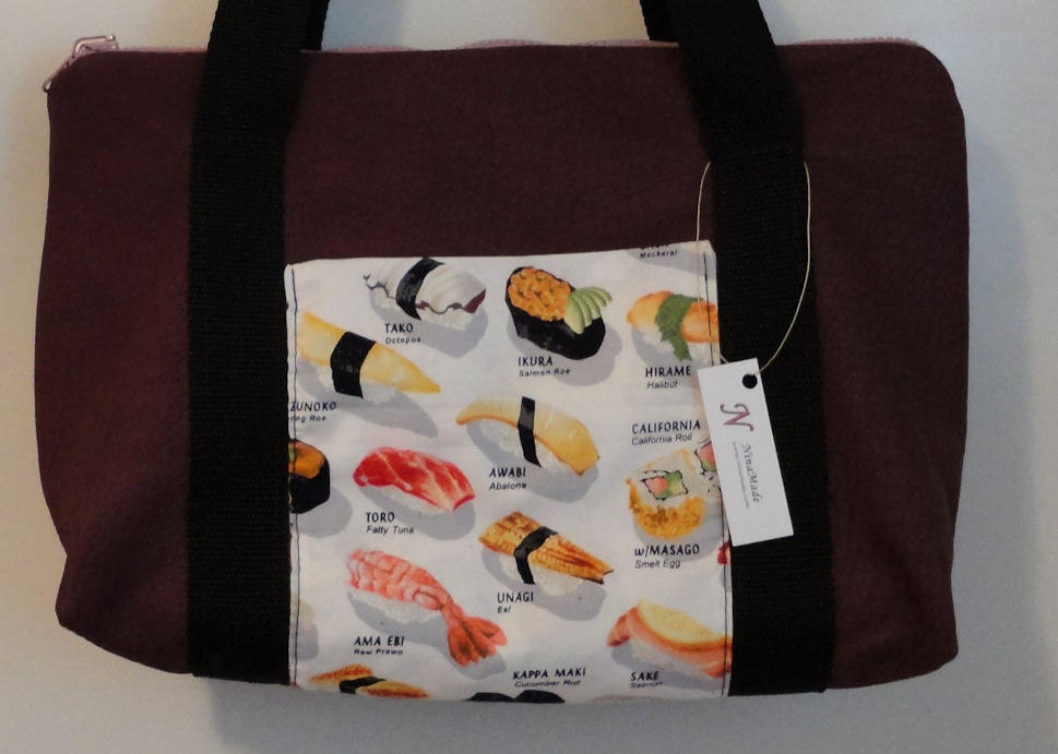 Sushi - Purple Leather Purse