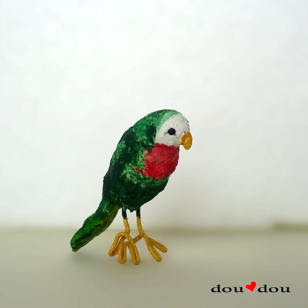Exotic Bird Sculpture - Parrot
