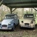 Two Old Cars  8x10 Deux Deux Cheveaux Citroens, France