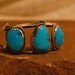 Extra Small Sterling Silver Bracelet with Sleeping Beauty Turquoise