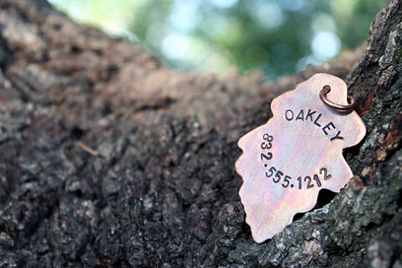 Pet I.D. Tag - Oak Leaf