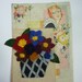Vintage 1940s Felt Corsage  Brooch from Vintage Felt  made from Original 1940s Patterns