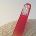Dichroic Art Glass Nail Files  - Red