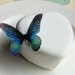 The Original EDIBLE BUTTERFLIES- small Blue Green - Cake & Cupcake toppers - Food Accessories