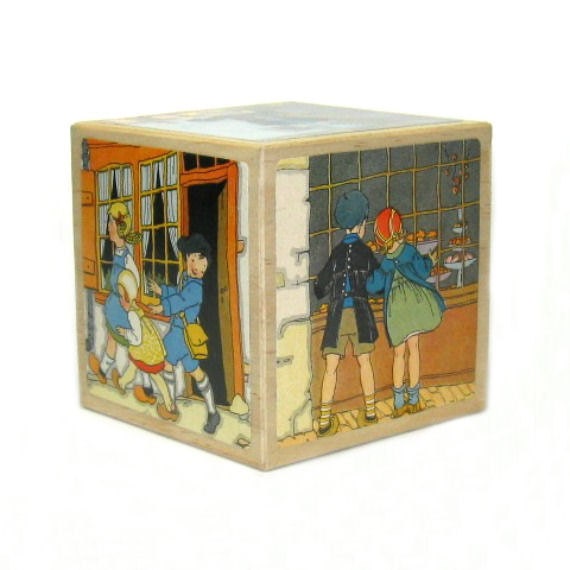 French Country Home Decor Vintage Children Decorative Block