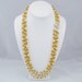 Jonquil and Topaz Swarovski Crystal and Cultured Freshwater Pearl Necklace with 14K Yellow Gold Clasp