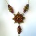 Star Topaz Satin Swarovski crystal necklace and earrings set