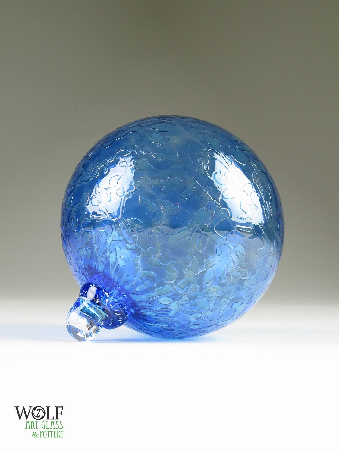Blown Glass Holiday Christmas Tree Ornament Suncatcher Sapphire Blue Ice Blown Glass Holiday Christmas Tree Ornament Suncatcher Sapphire Blue Ice