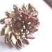 Rhinestone Demi Parure High Domed Open Back Setting in Purple and Yellow