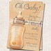 Modern Baby Bottle Shower Invitation  by missbellaexpressions from etsy.com