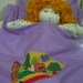 Sleeping bag and pillow for Waldorf  doll 13 "