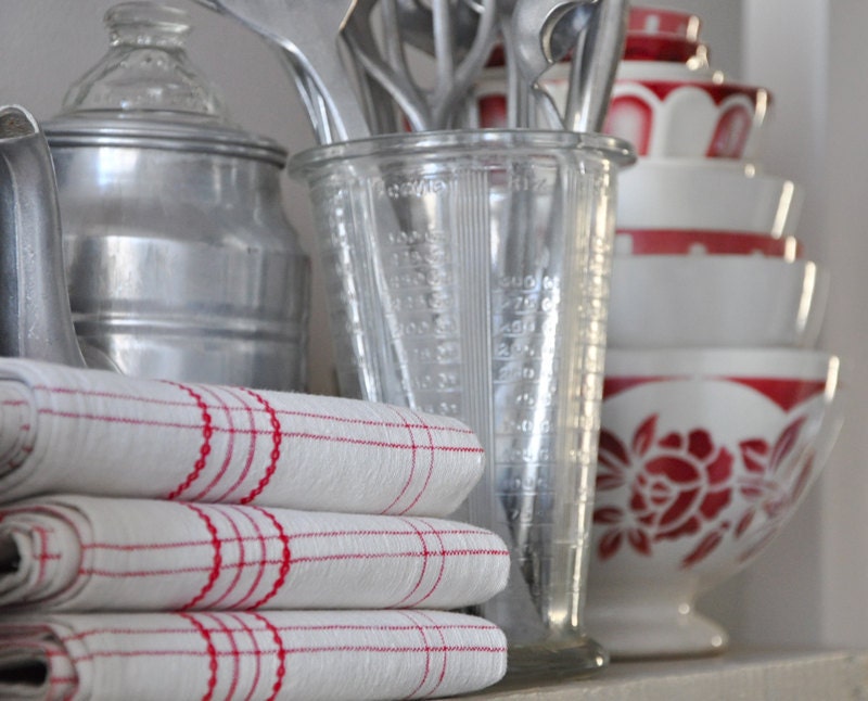 vintage french measuring glass