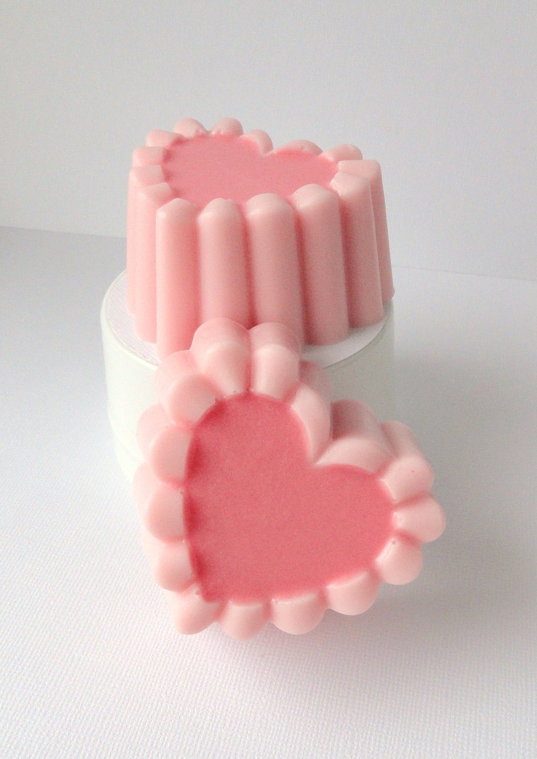 Valentines Day Heart Soap-Goat's Milk Soap-Black Raspberry and Vanilla Scented