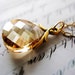 Wedding necklace brides bridesmaids bridal mother of the bride Golden Shadow on Gold Filled