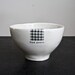 find peace BOWL (with brown gingham).