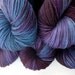 Worsted Weight Yarn - Hand Dyed Superwash Merino Wool in Royalty Colorway