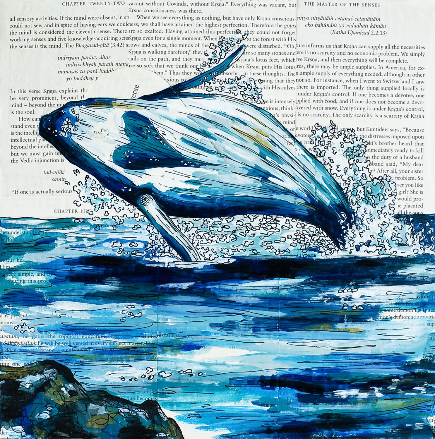 The Love Whale by Studio MME - fine art print 8 x 10