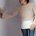 Cropped Turtleneck Hand Knitted Sweater with long Sleeves