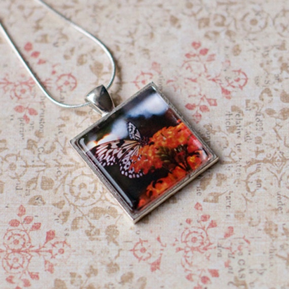 Butterfly Pendant Necklace - Silver Necklace