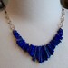 Smooth Lapis Lazuli Sticks 14kt Gold Filled by estanciadesigns
