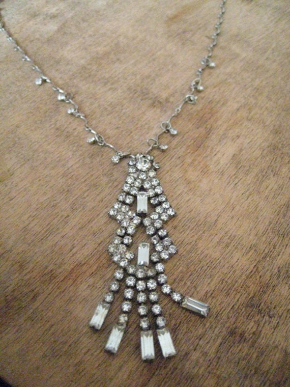 PeaceLoveEarth's "Peace Is Of Me"  Rhinestone Necklace- "Diamonds are Forever"